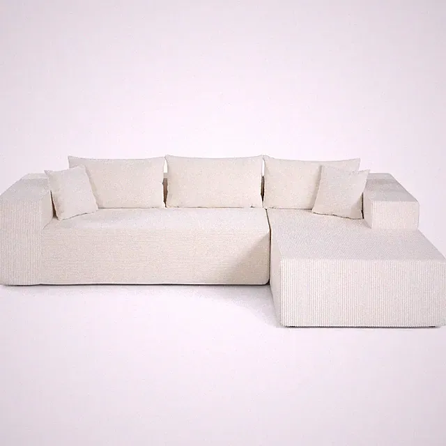 110.5” Modular Sectional Sofa with Deep Seats & Comfy Backrests, Comfy Armrests