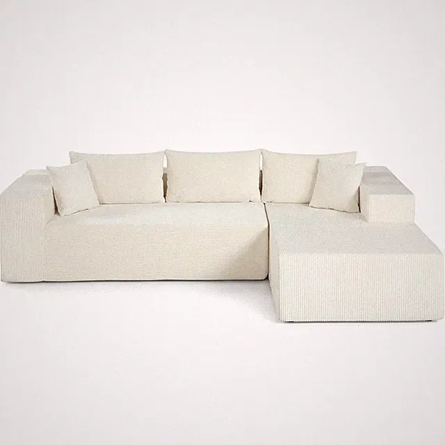 110.5” Modular Sectional Sofa with Deep Seats & Comfy Backrests, Comfy Armrests