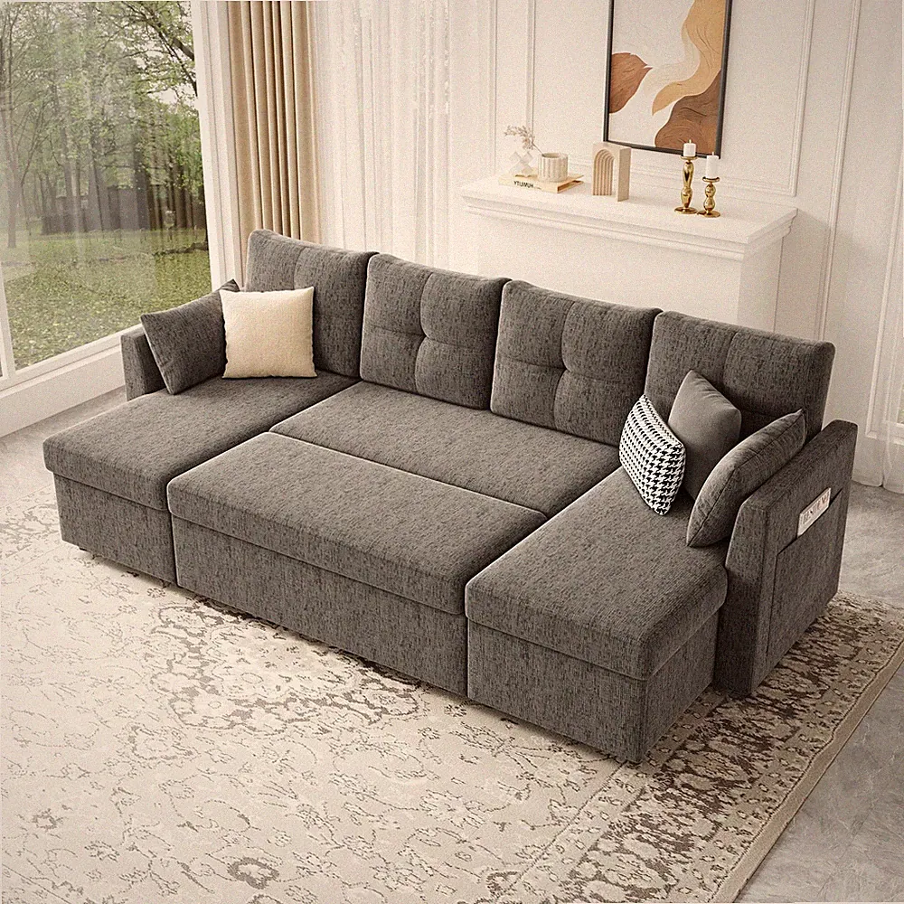 amerlife 106 oversized sofa bed sectional compatible