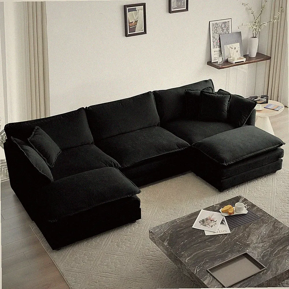111.5“ Oversized Modular Sectional Sofa, Comfy Cloud Sectional Couch for Living