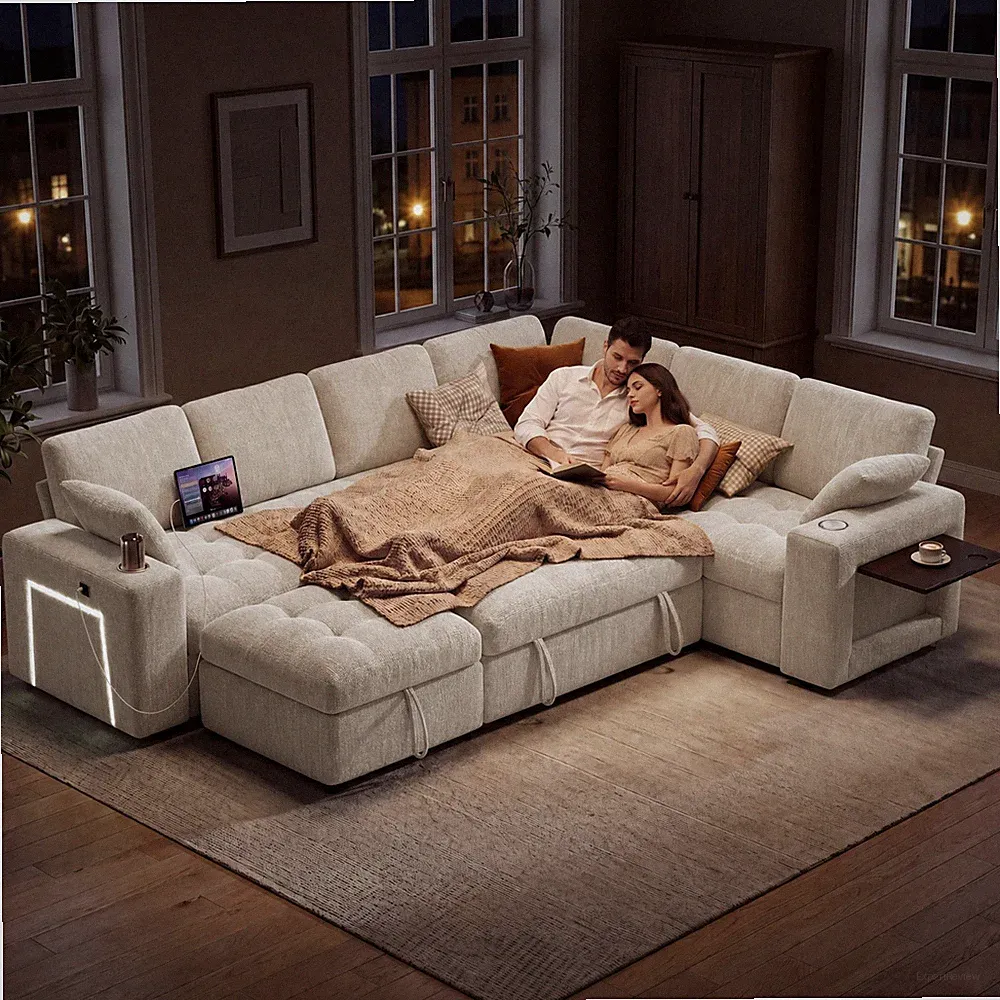 sectional sofa with pull out bed