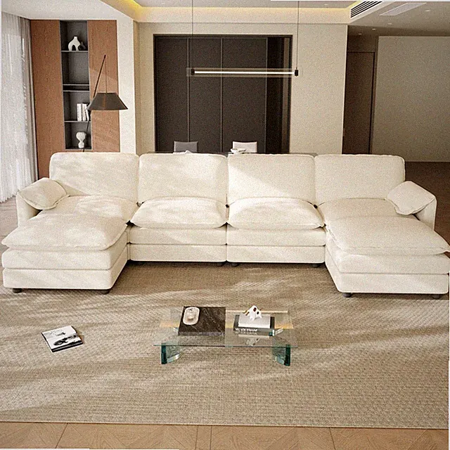 113.78" 5-Seater / 149.21" 6-Seater Oversized Deep Seat Modular Sectional Sofa