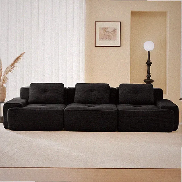 117" Modern Modular Sectional Sofa for Living Room, Corduroy Fabric,Oversized