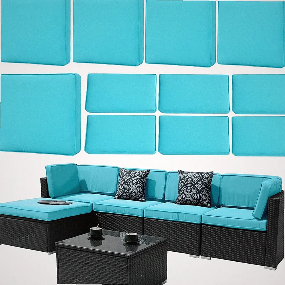 11pcs Patio Cushion Covers Outdoor Couch Cushion Covers Sectional Sofa Slipcover