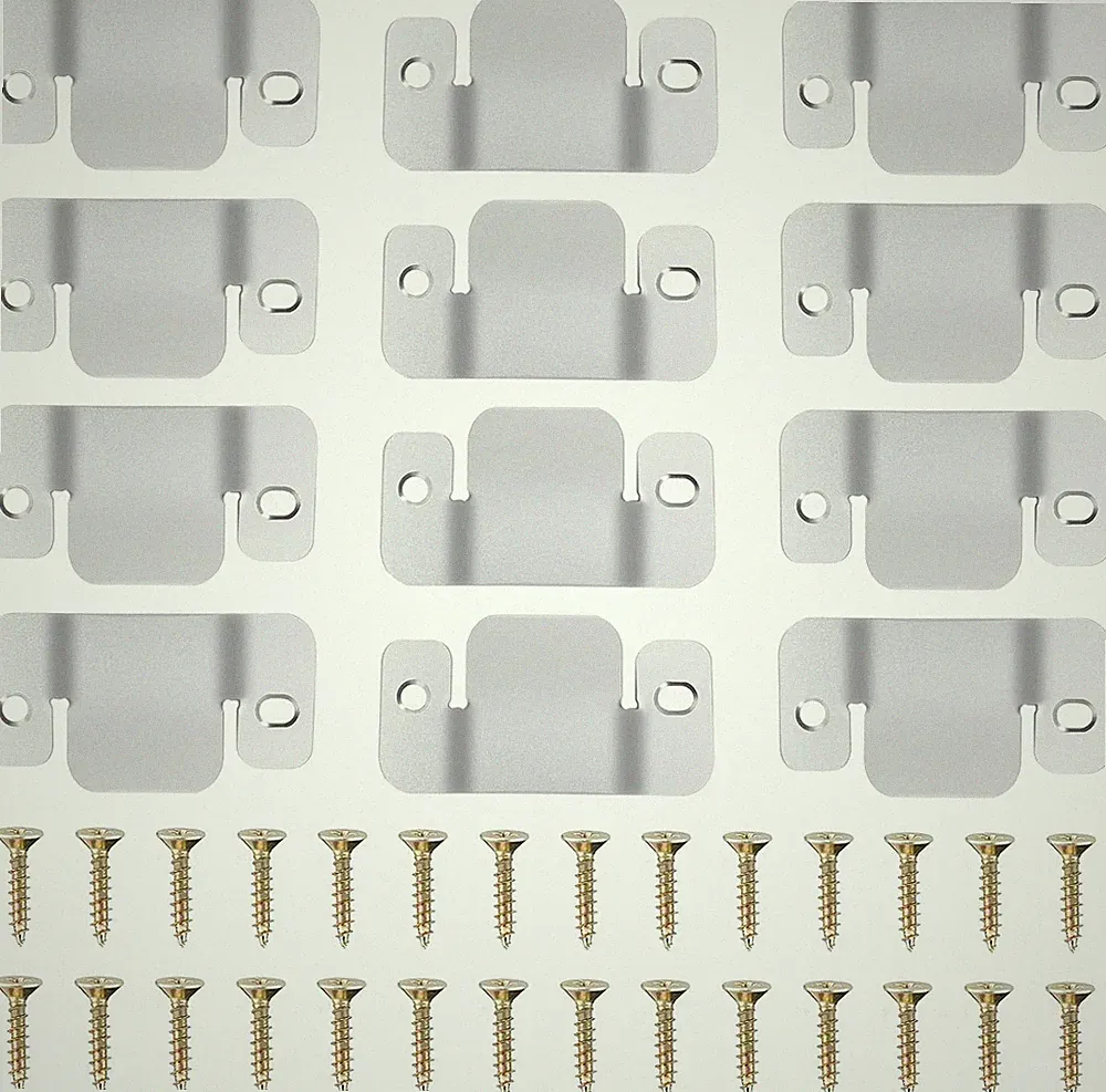 12 Pcs Sectional Couch Connectors Metal Couch Clips Sofa Connector 28 Pcs Screws