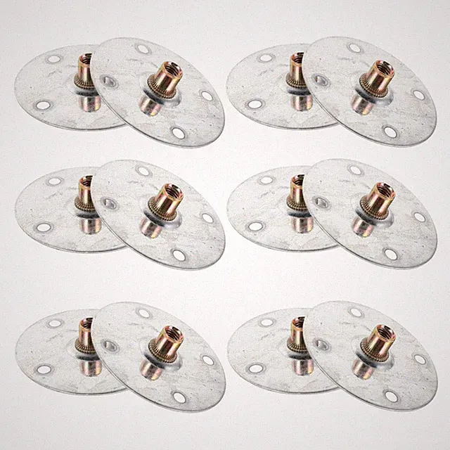 12 Pcs Sofa Leg Fixing Piece Furniture Mounting Plate Attachment