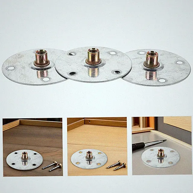 12 Pcs Sofa Leg Fixing Piece Mounting Plates for Seat Furniture Kit Chair