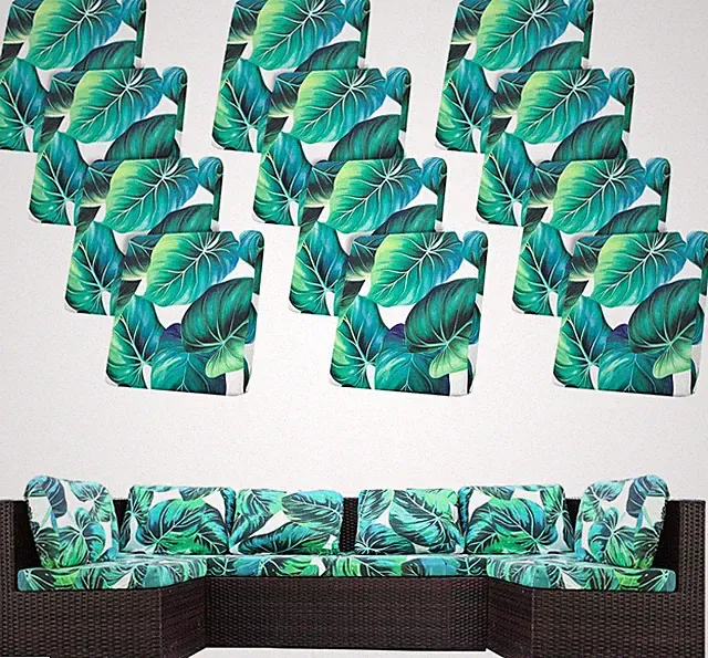 12 Pcs Stretch Patio Cushion Covers,Outdoor Couch Covers Replacement,Outdoor Cou