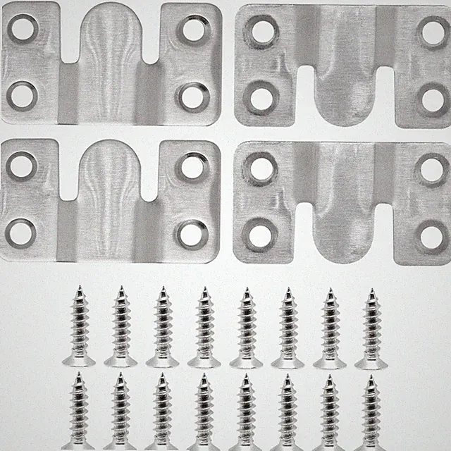 12 PCS Universal Sectional Couch Connectors Interlocking Fastener Bracket Set