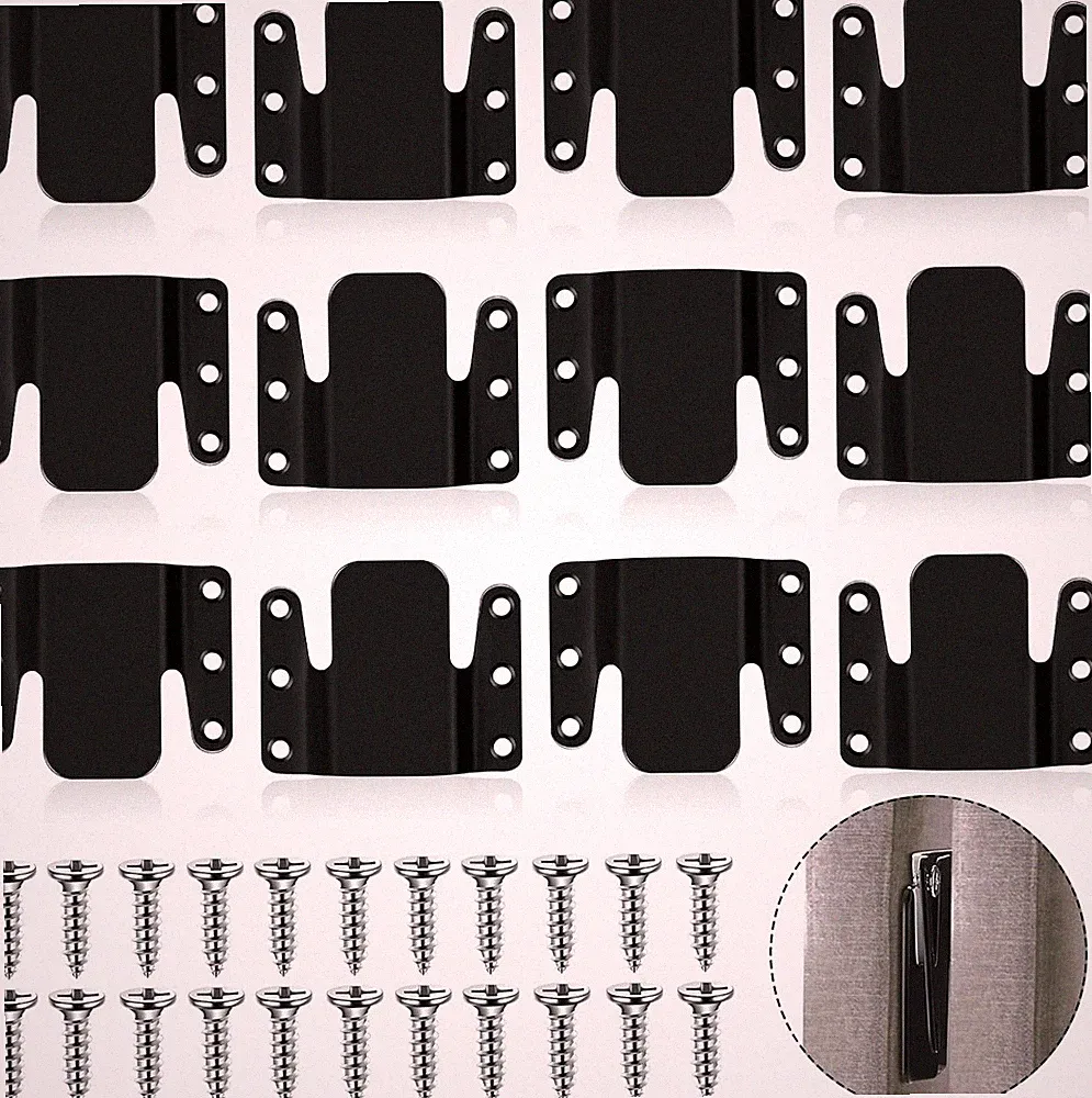 12 Pieces Universal Sectional Couch Metal Connectors Sectional Sofa Interlock...