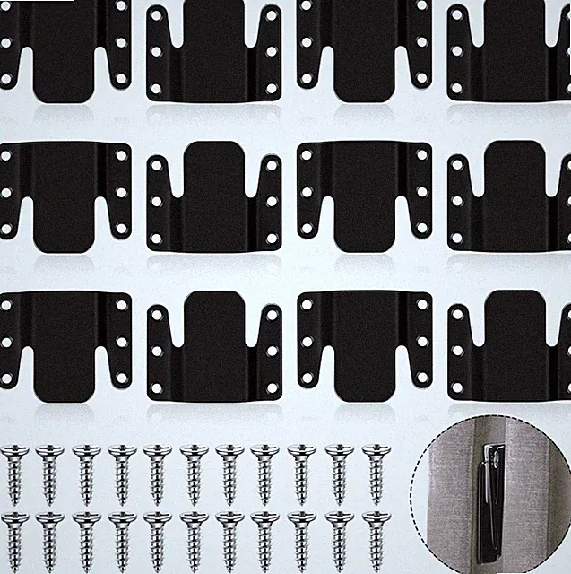 12 Pieces Universal Sectional Couch Metal Connectors Sectional Sofa Interlock...