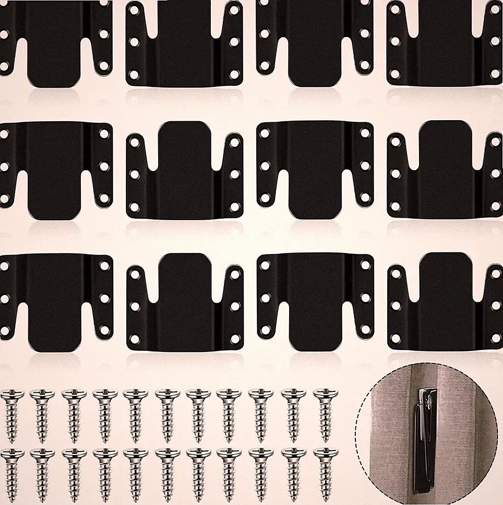 12 Pieces Universal Sectional Couch Metal Connectors Sectional Sofa Interlock...