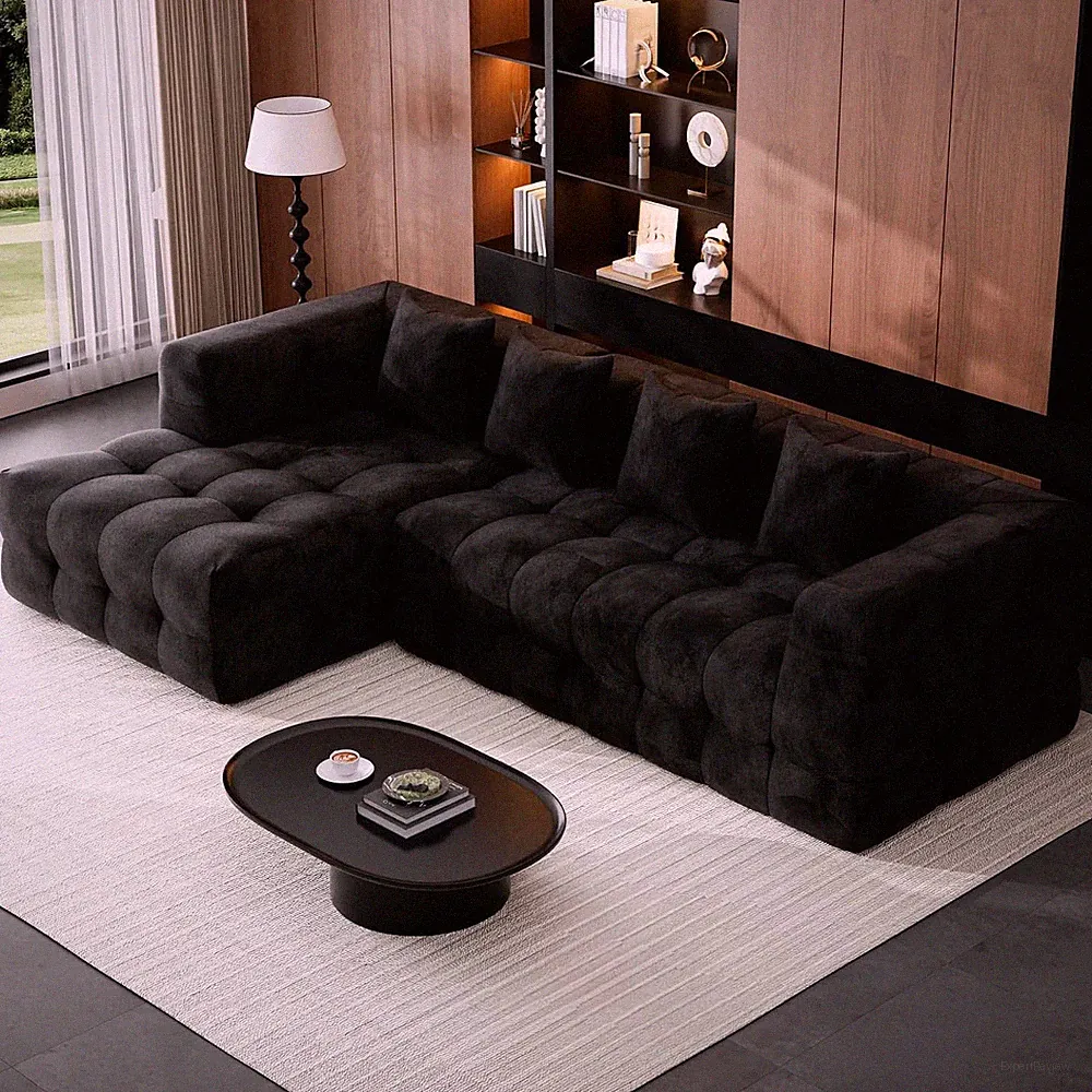 Faux Fur sectional sofas for living room l-shaped configuration