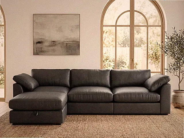 120" Oversized Cloud Modular Sectional Sofa for Living Room, L Shaped Cloud Couc