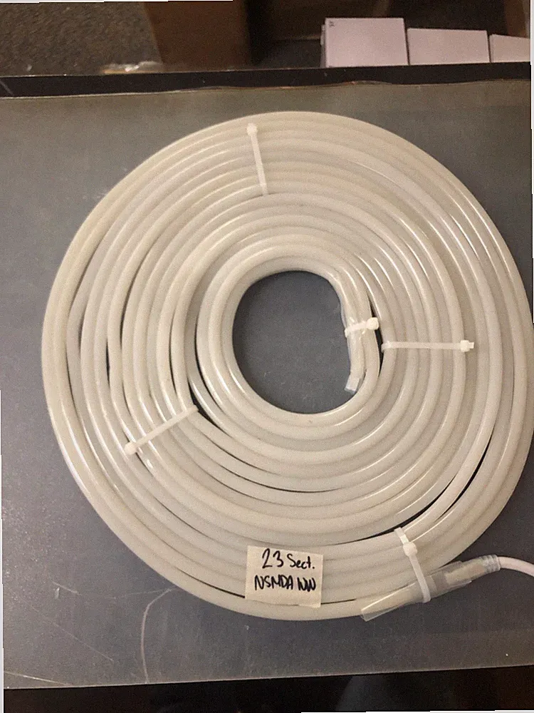 120 Volt Warm White LED NEON Strip/Rope Light 37.4' Section C36 - Cuttable