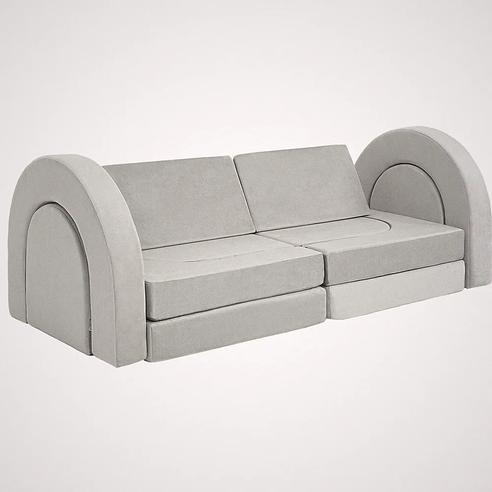 12Pcs Kids Modular Sofa Toddler Couch Child Sectional Sofa for Playroom Bedroom