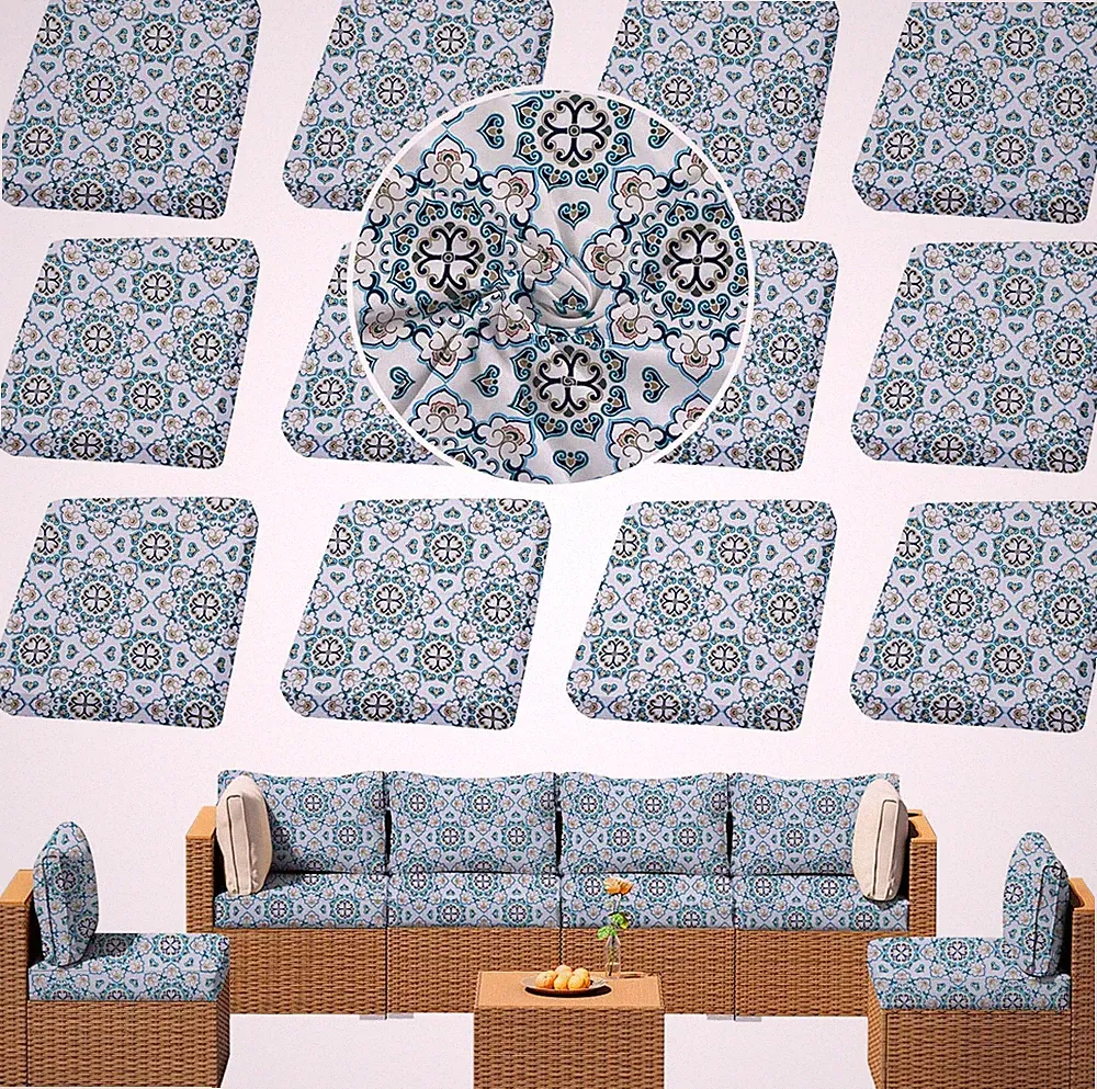12Pcs Outdoor Cushion Covers Set for Patio Furniture & Sofa Sectional Chairs