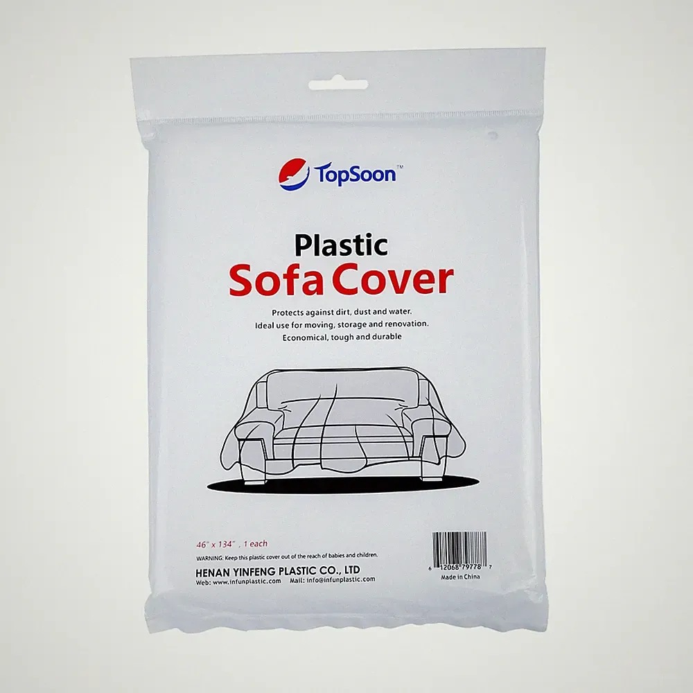 134x46 Inch Clear Sofa Cover Moving Storage Bag Waterproof Furniture Protector