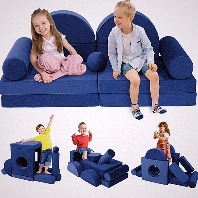 13Pcs Kids Modular Sofa to Boost Creativity Modular Play Couch for Kids Toddler