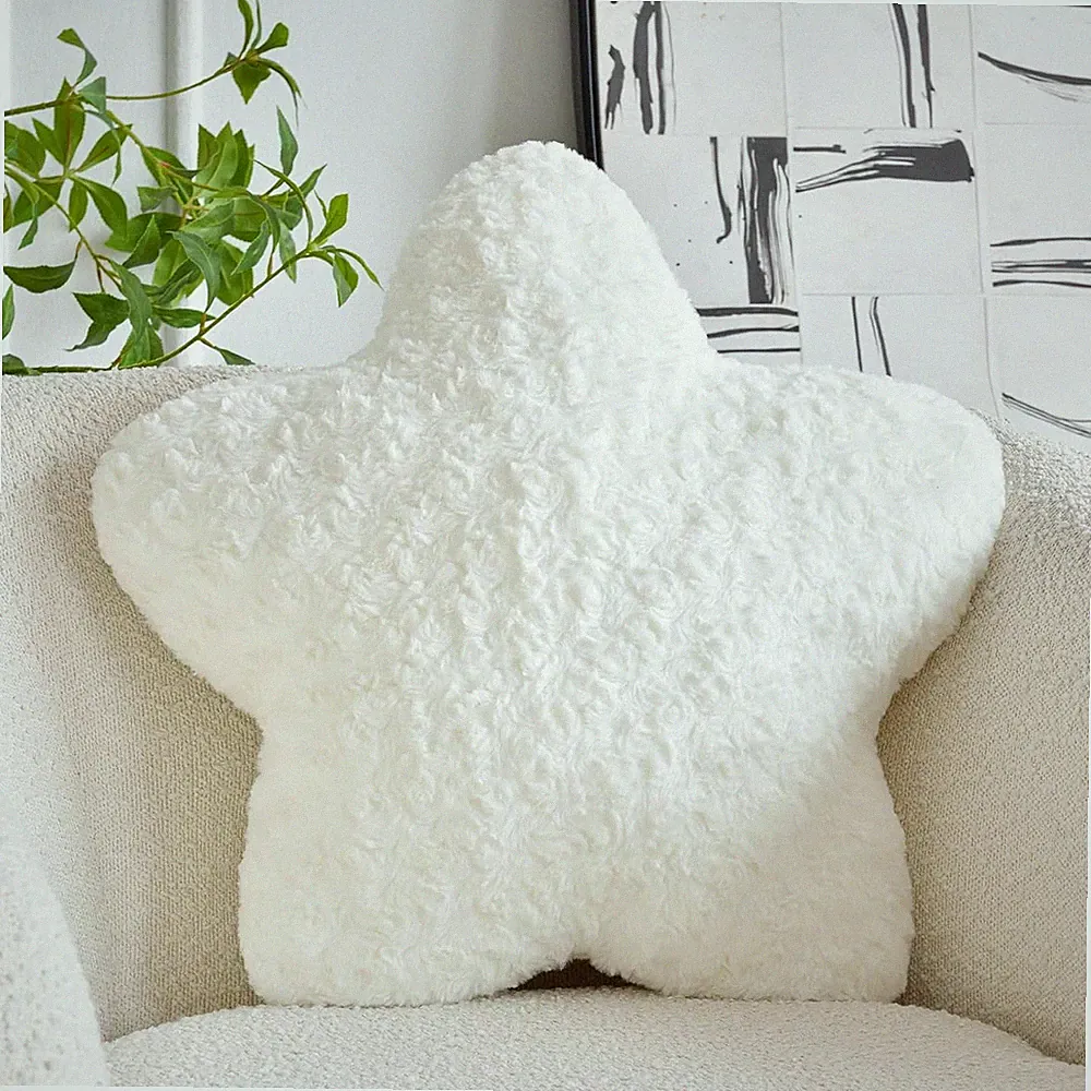 14.9" Star Shaped Plush Pillow for Couch Bed Sofa, Cute Decorative Throw Pillows