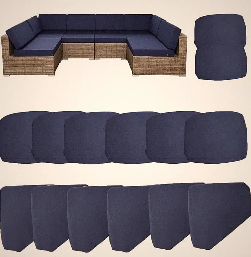 14 Pack Outdoor Cushion Covers for Patio Furniture Replacement Waterproof Patio￼
