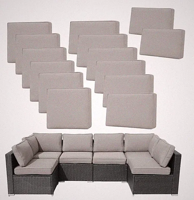 14 Pack Outdoor Cushion Covers for Patio Furniture Replacement Waterproof Patio￼