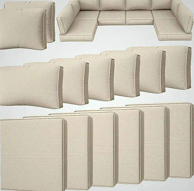 14 Pcs Outdoor Cushion Slipcovers Outdoor Patio Cushion Covers Replacement Water