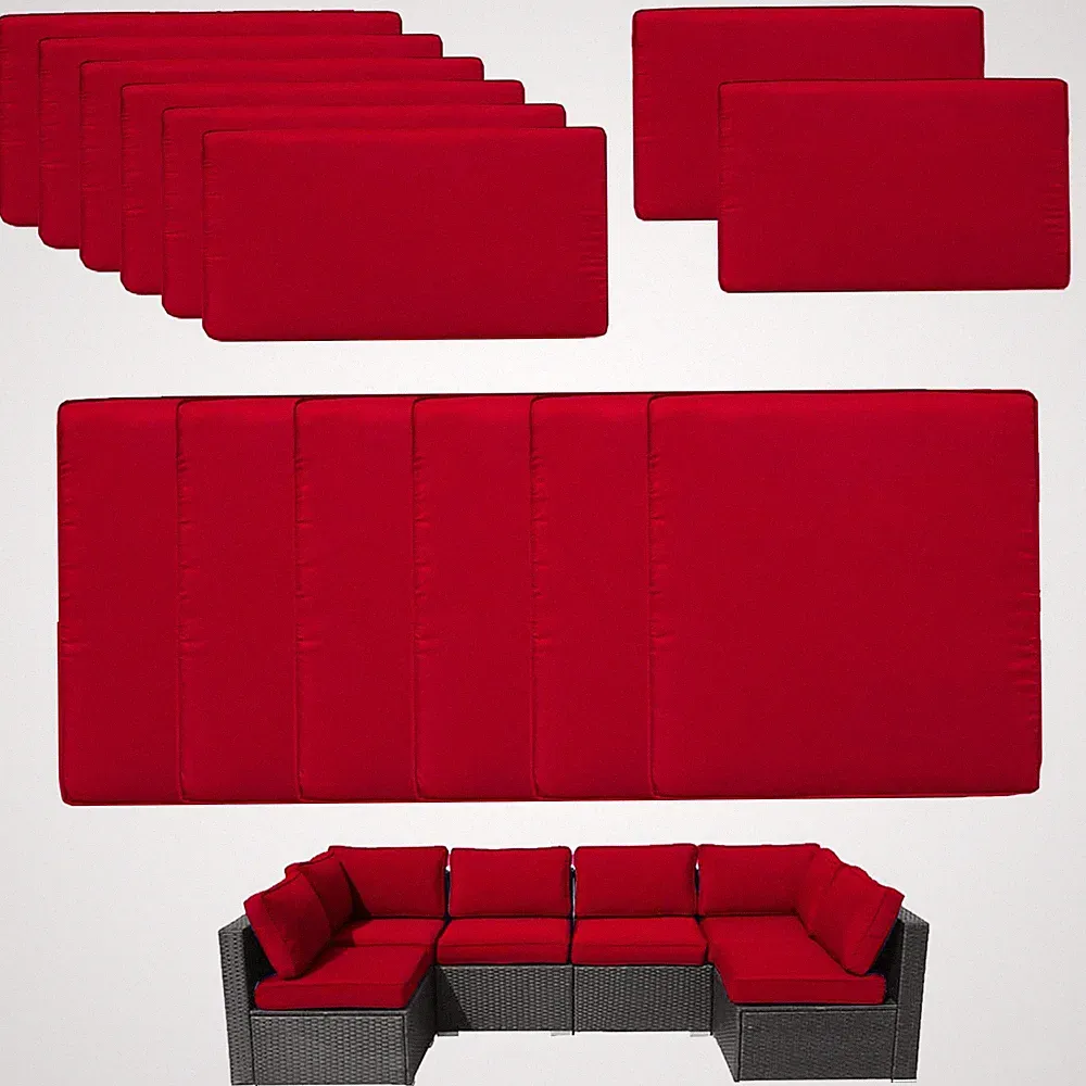 14 Pcs Outdoor Patio Furniture Cushion Covers Replacement,Stretch Patio Cushi
