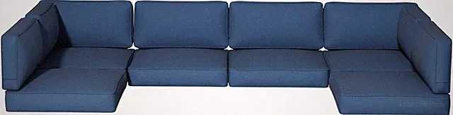 14-Piece Outdoor Replacement Cushions for Patio Furniture, Water-Repellent Sofa