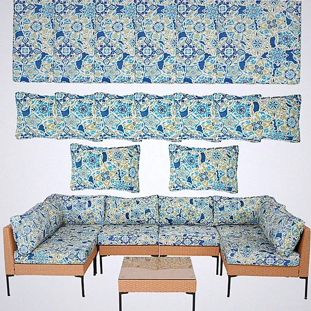 14 X Outdoor Patio Furniture Chair Cushions Set Replacement Sofa Cushions