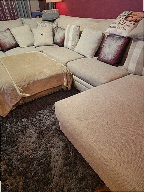 145" Sectional With Chase and Ottoman