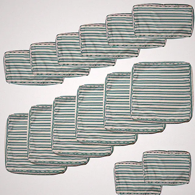 14Pcs Patio Cushion Covers Outdoor Cushion Cover with Zippers Waterproof Furn...
