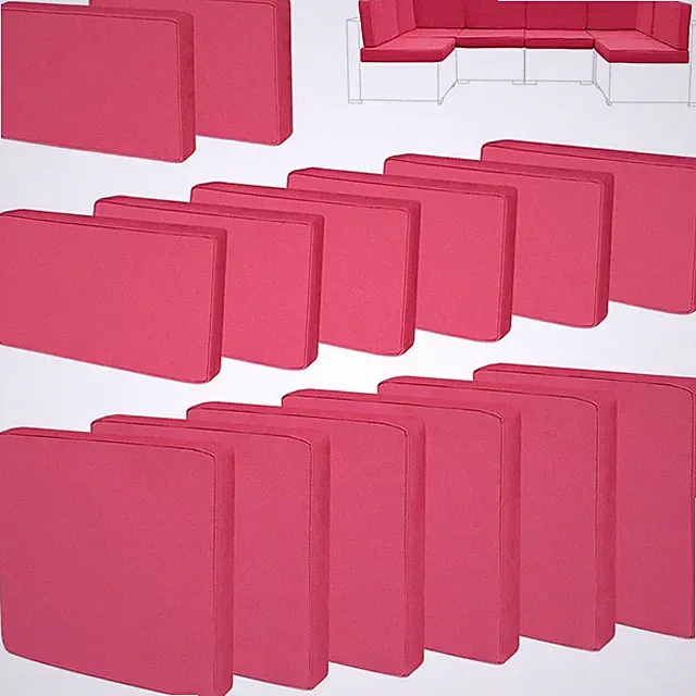 14PCs Patio Furniture Chair Cushion Cover Set Replacement Outdoor Slipcovers