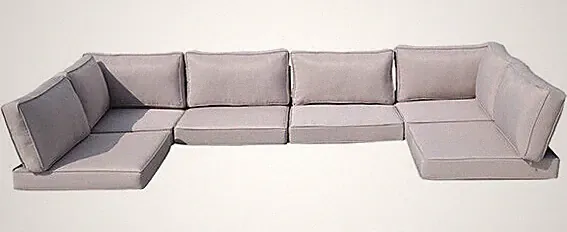 14X Outdoor Patio Furniture Chair Cushions Set Replacement Grey Sofa Inserts
