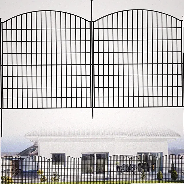 15-Pack 32"x29" Decorative Metal Garden Fence Panels Outdoor Landscape Border