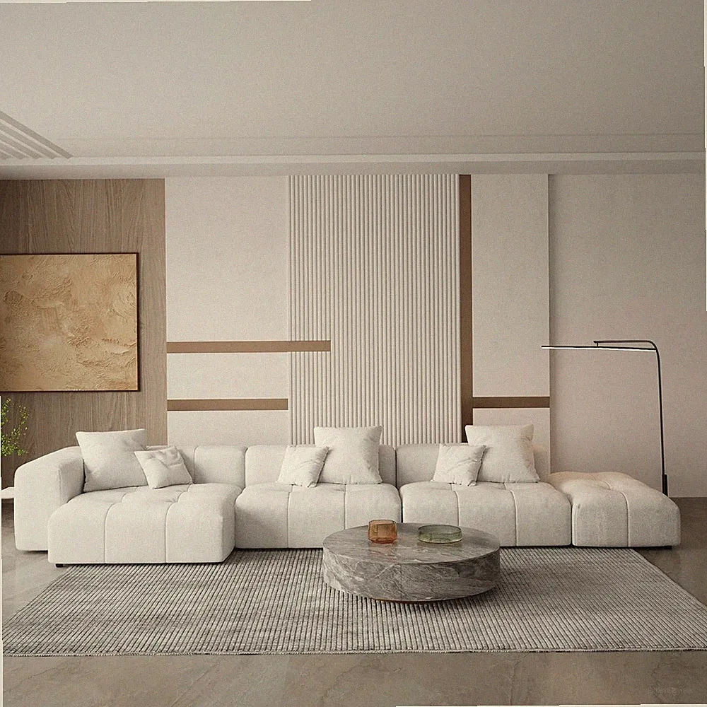158" Oversized Modular Sectional Sofa, L Shaped Couch with Ottoman,Sectional Cou