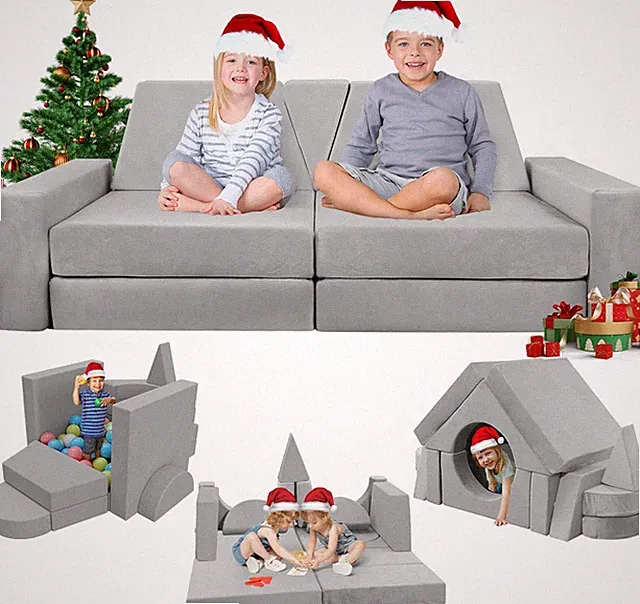 15Pcs Modular Kids Play Couch, Kids Couch for Toddler & Children, Toddler Couche