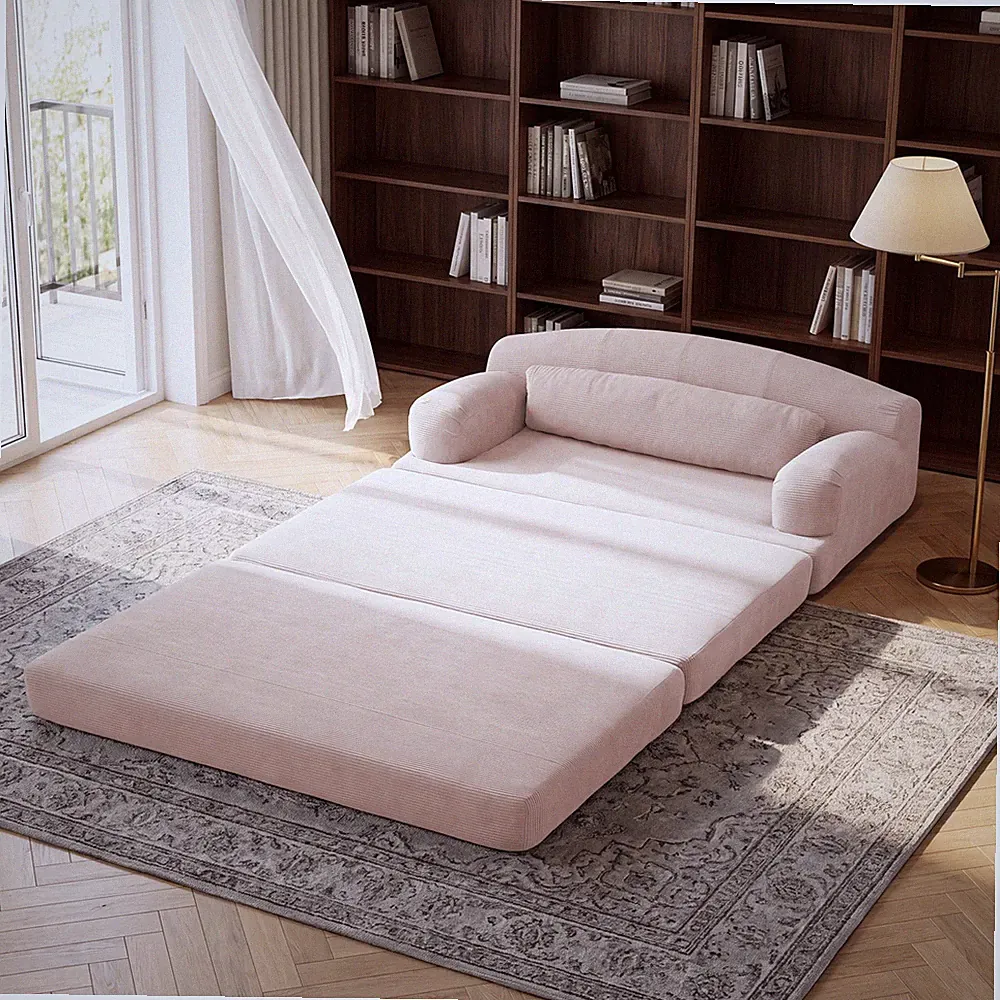 16" Modern Futon Sofa Bed Foldable Folding Convertible Storage Couch Sleeper