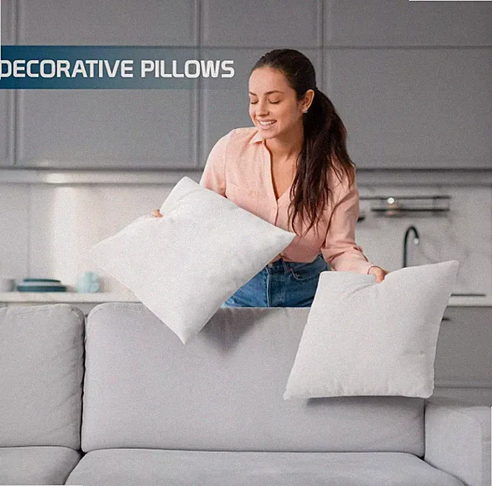 18 x 18 Inches Pillows for Sofa, Bed and Couch Decorative Stuffer Pillow