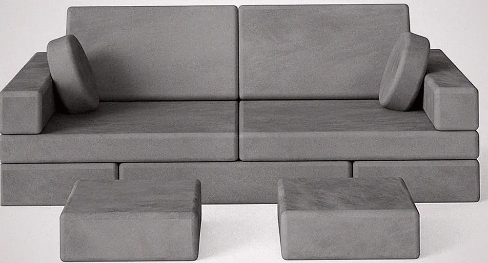 18Pcs Play Couch for Kids,Modular Kids Play Couch for Playroom Bedroom