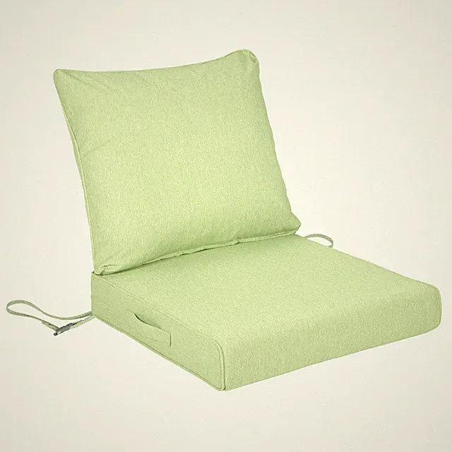 19''x19'' Patio Deep Seating Cushion Set w/Ties Outdoor Sofa Seat & Back Cushion