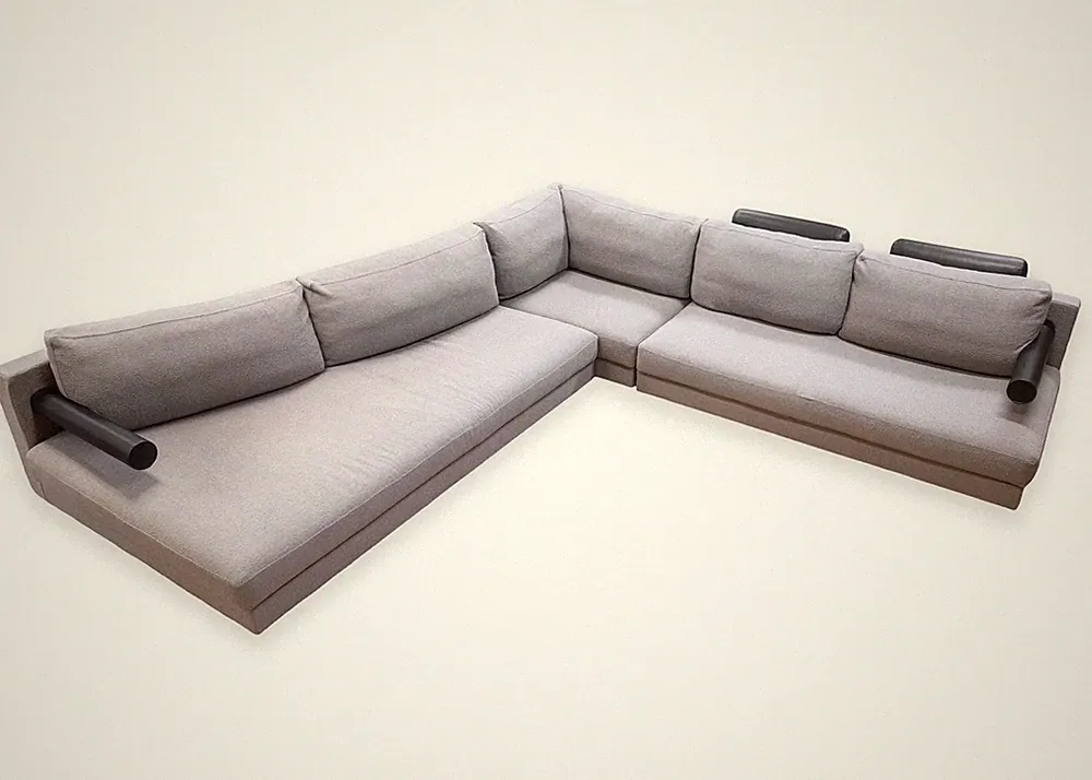 1980s Antonio Citterio for B&B Italia Sity Sofa Curved 3pc Sectional