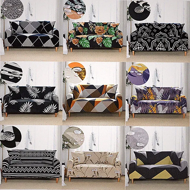 2 3 4-Seater Protector Sofa Covers Waterproof High Stretch Floral Slipcover
