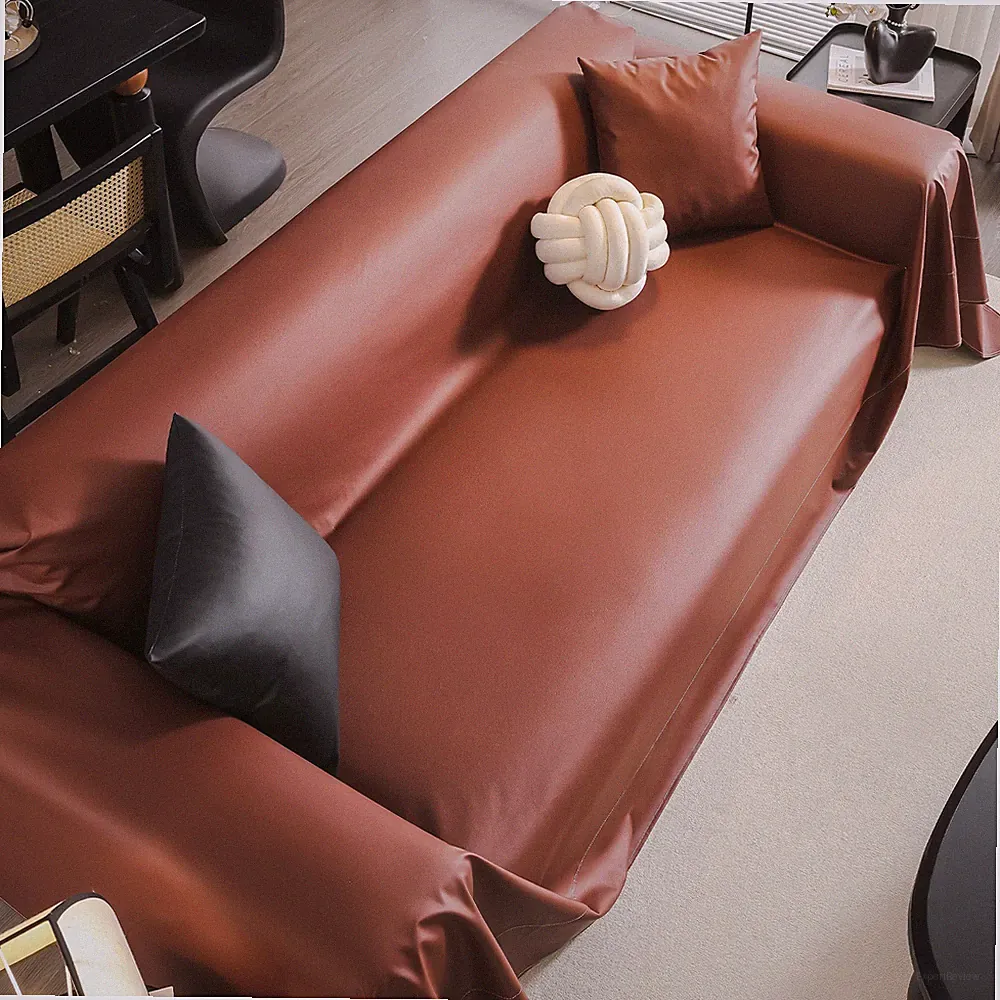 2/3/4 Seater PU Leather Waterproof Sofa Cover Non-Slip Couch Protector for Kids