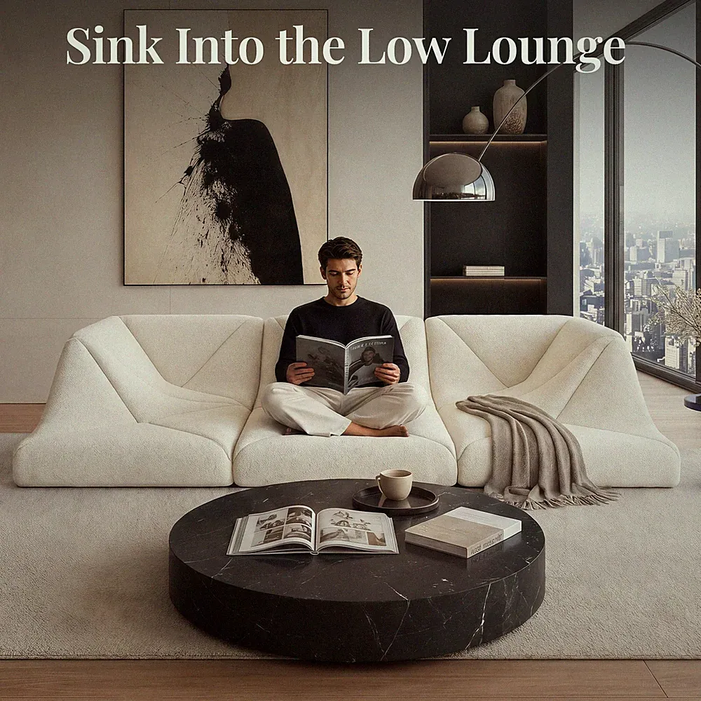 2,3 Seater Sofa Dune Modular Sectional Sofa L Shape Chenille Floor Cloud Couch