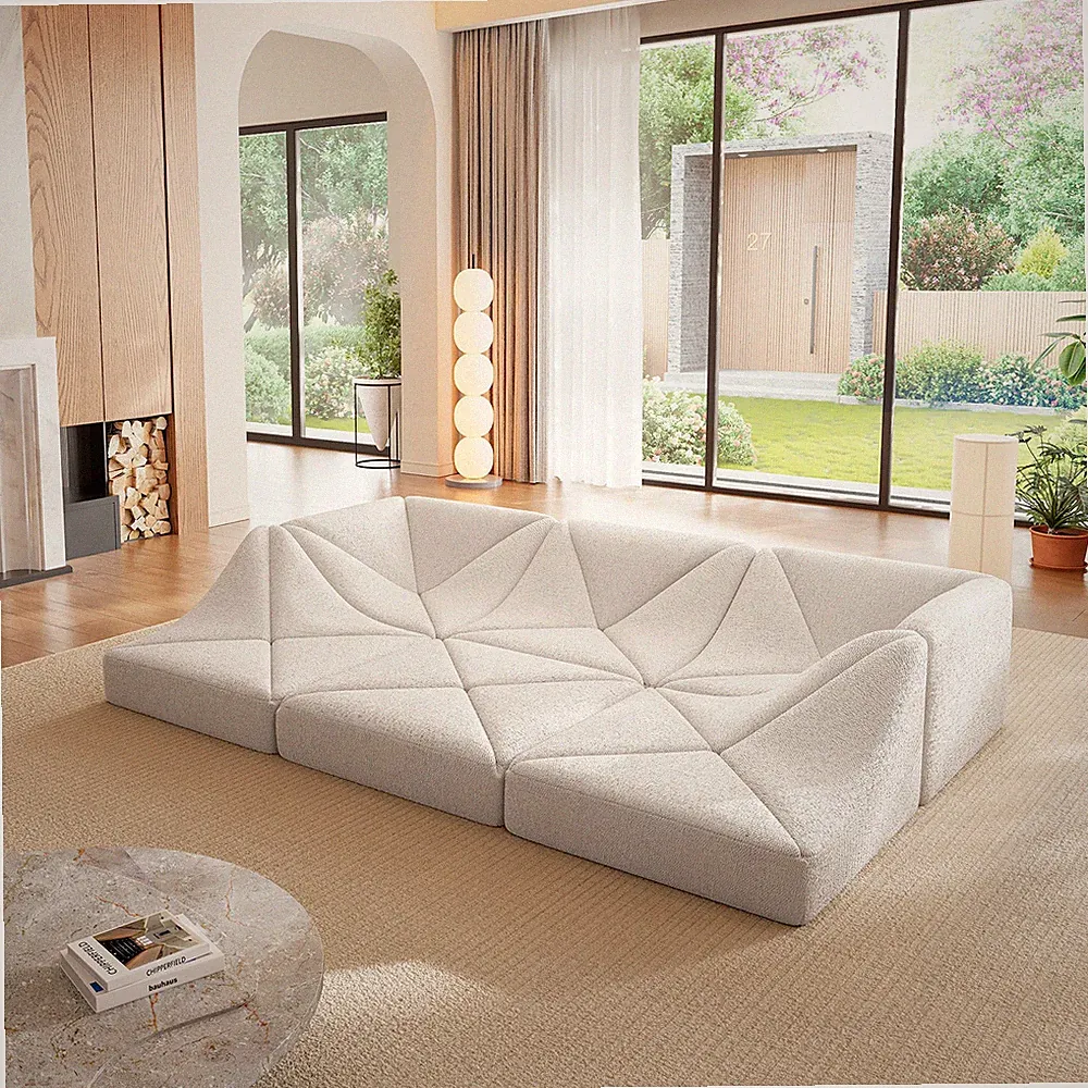 2/3 Seater Sofa Dune Modular Sectional Sofa Large Love Seat Chenille Cloud Couch