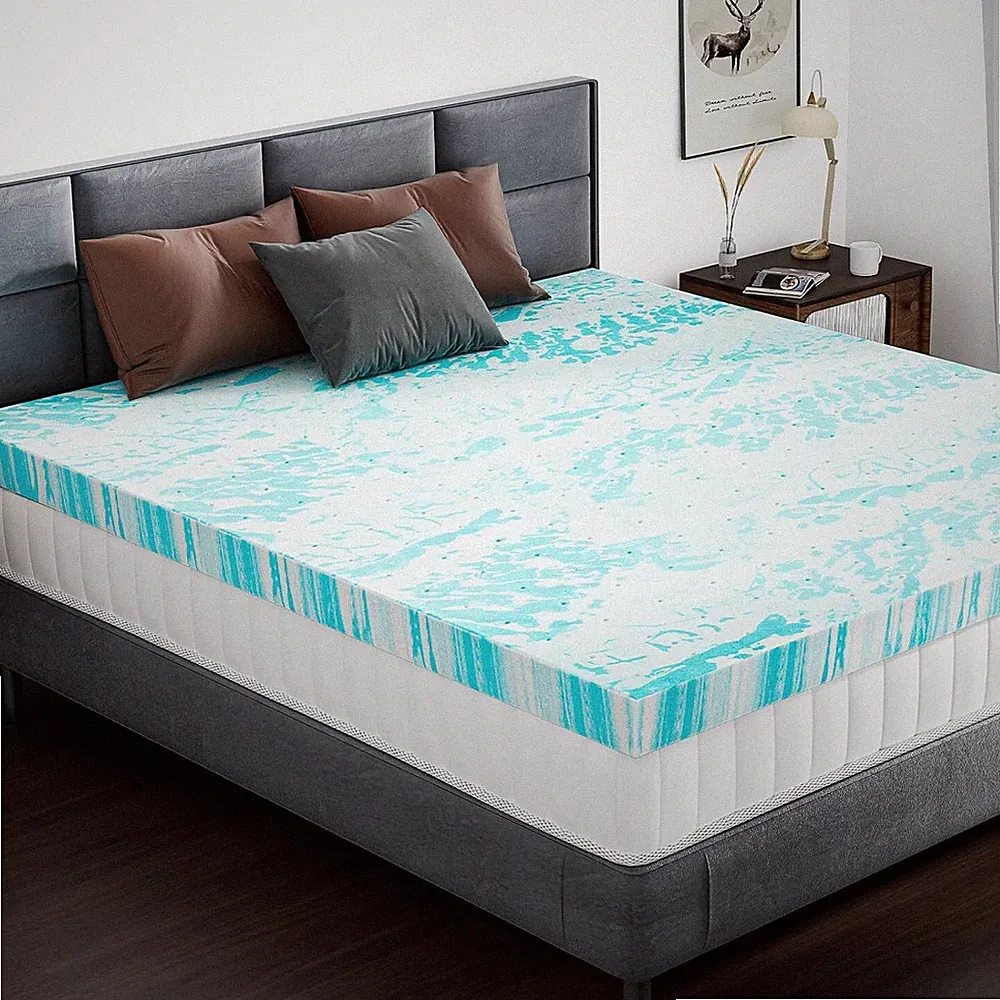 3" Queen Thick Memory Foam Mattress Topper Gel Infused Bed Toppers Sleeper Sofa