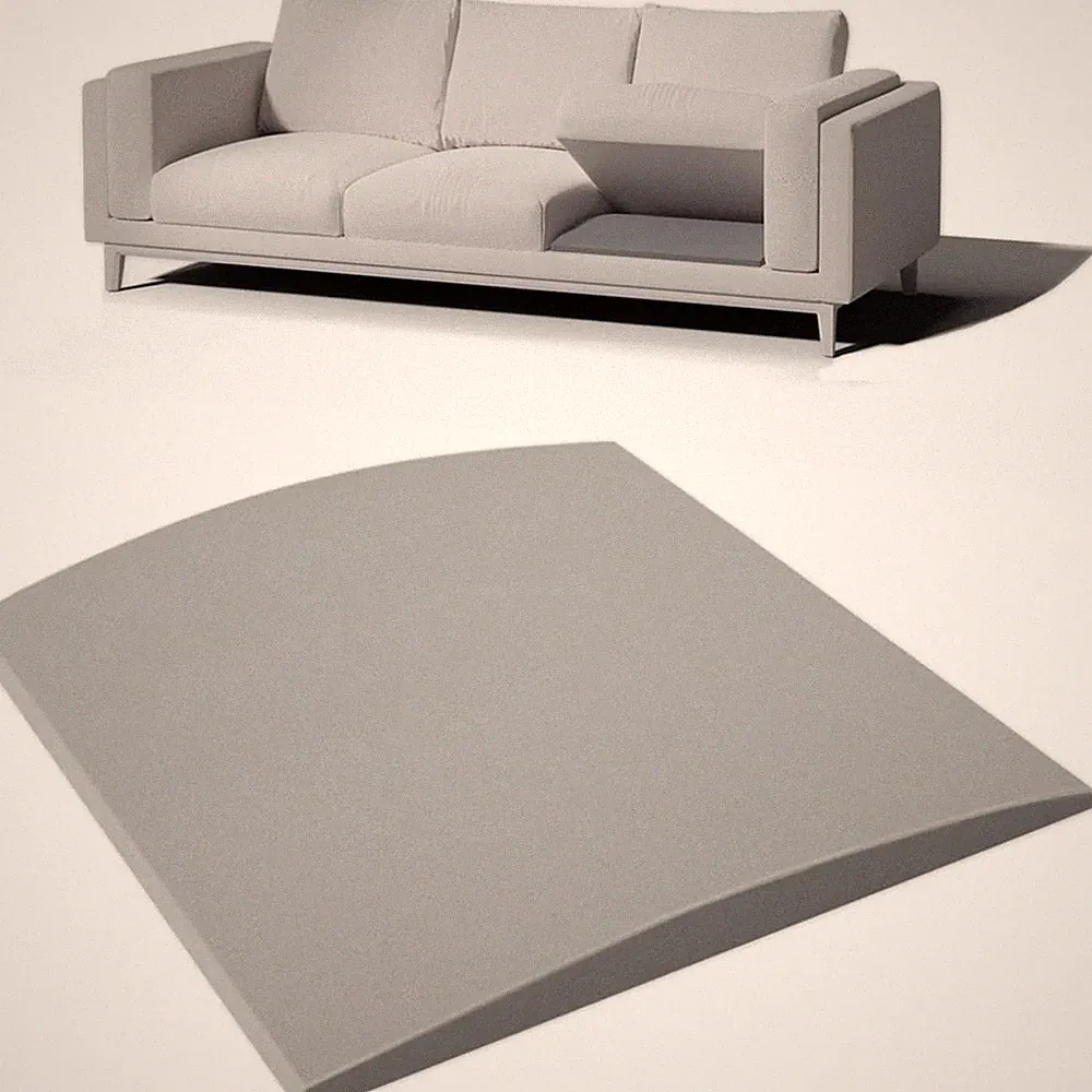 2 Couch Cushion Support for Sagging Seat 20" X 20" High Density Curved Foam Sofa