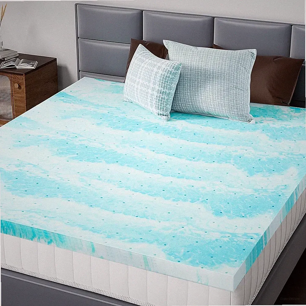 2"in Memory Foam Mattress Topper Thick Gel Infused Bed Toppers for Sleeper Sofa