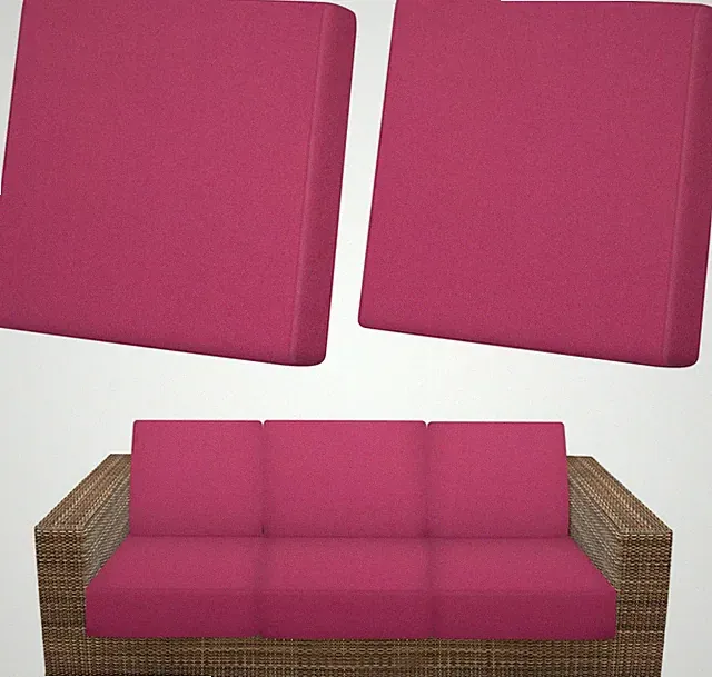 2-Pack Outdoor Cushion Covers, Stretch Patio Cushion Slipcovers for Outdoor Cou